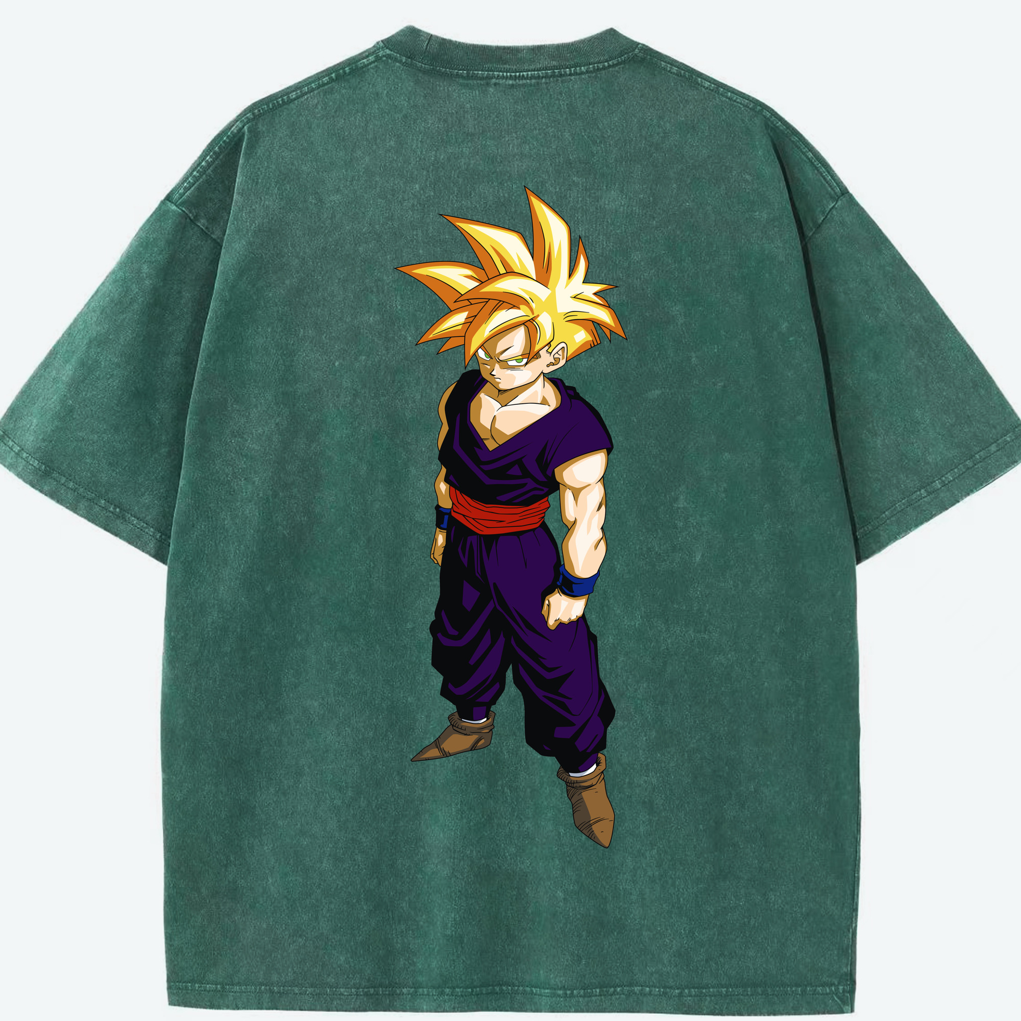（画像用） ドラゴンボール ベジット DRAGON BALL Vegetto 綿100% ヴィンテージ風 半袖Tシャツ（背面プリント）